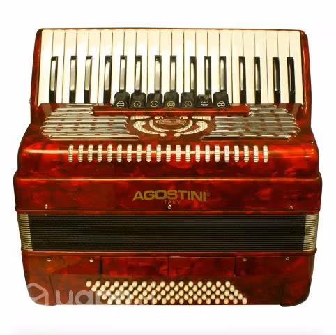 Acordeon 80 Bajos 7+2 Registros Roja Agostini NUEV