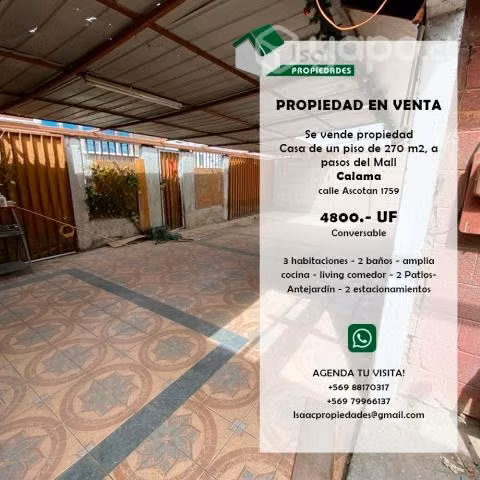 Casa en Calama sector Residencial