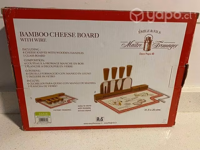 Tabla de quesos de Bamboo (Cheese Board Set)