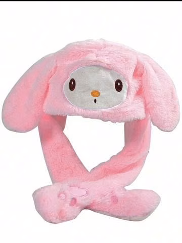 Gorrito sanrio con movimiento de orejitas