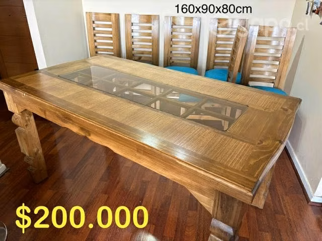 Mesa con 6 sillas