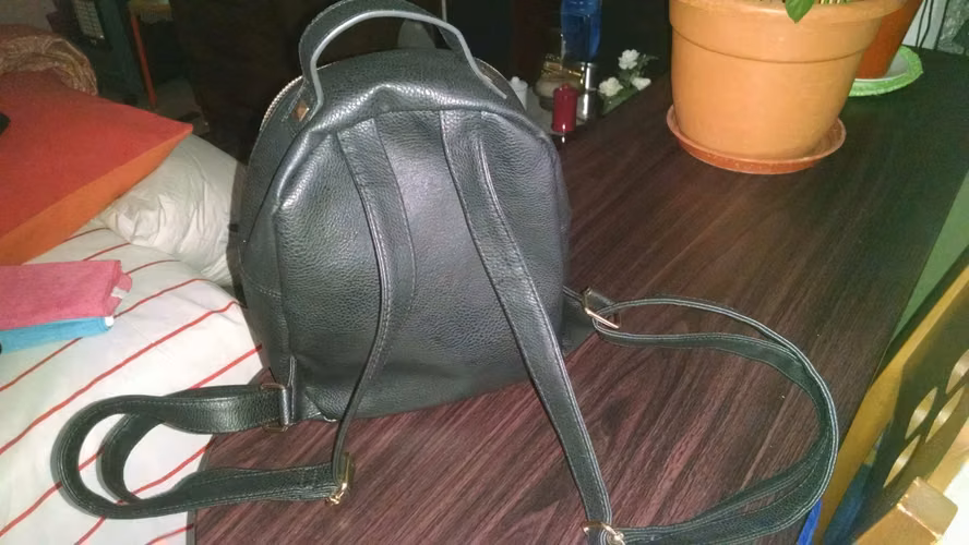 Mochila Cartera Negra, Mujer - Imagen 2