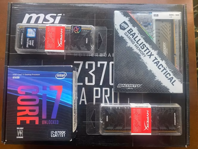 Placa madre, procesador y rams