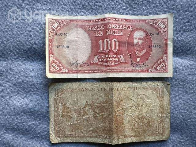 2 Billetes muy antiguos de Chile - Imagen 2