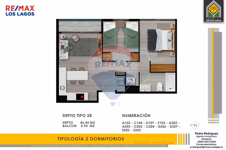 Venta departamento condominio araucaria