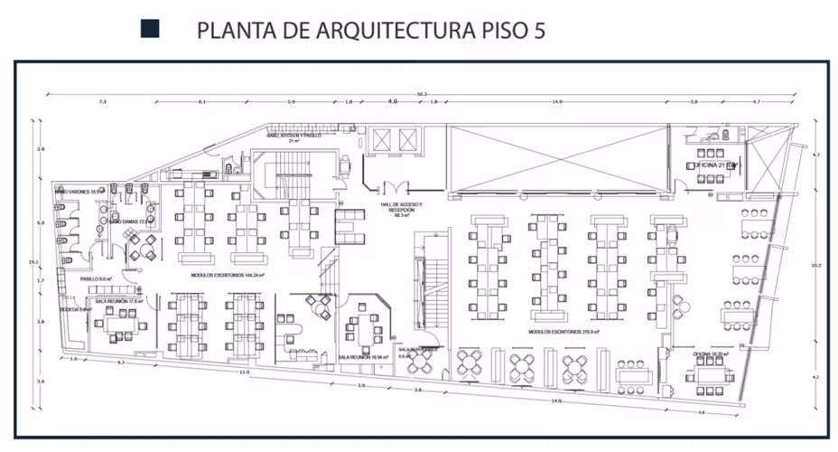 Arriendo Oficina 20P/4B - Santiago