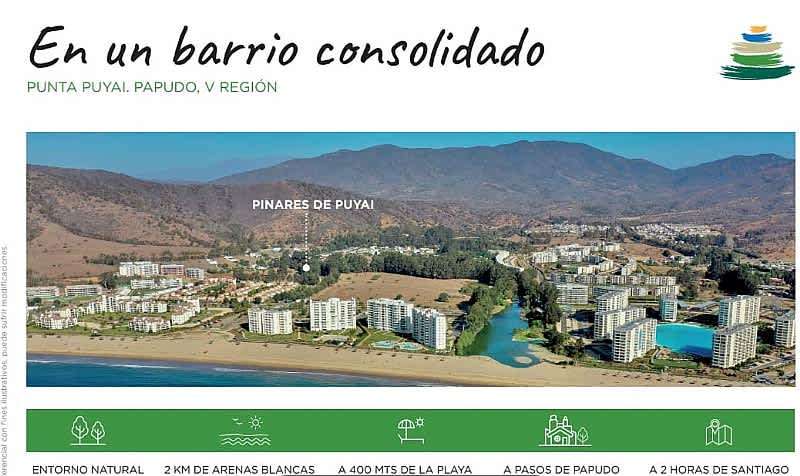 ¡OPORTUNIDAD ÚNICA EN PAPUDO! 2D1B PINARES DE PUYAI