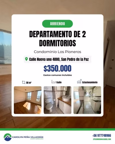 DEPARTAMENTO 2 DORMITORIOS, CONDOMINIO LOS PIONEROS