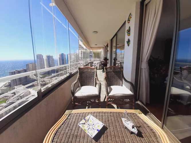 Depto tipo penthouse con gran vista al mar (87010)