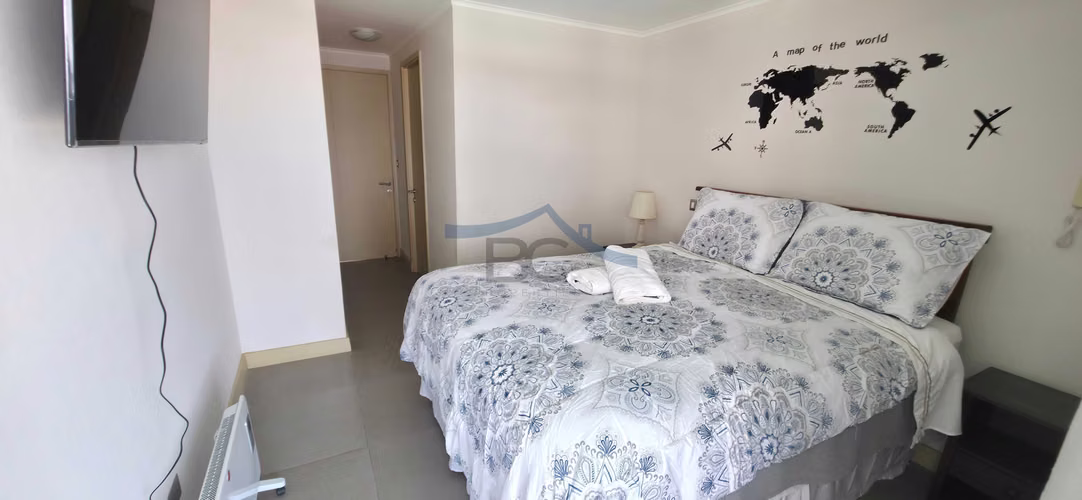 Se arrienda dpto amoblado en Costa Laguna. (87986)