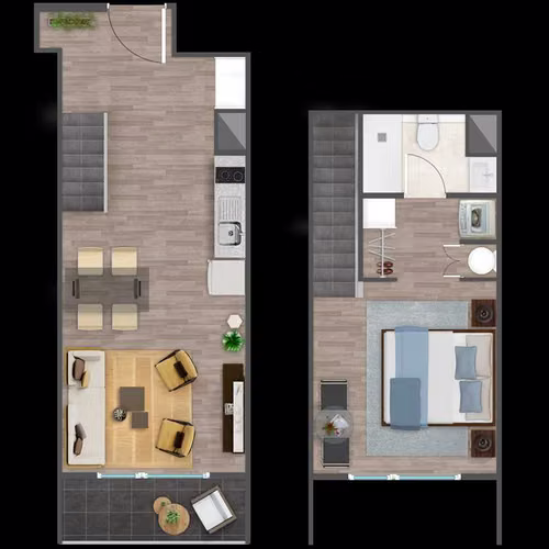 Arriendo Loft 1D1B n° 205 Smart Reloncaví  (91766) - Imagen 2