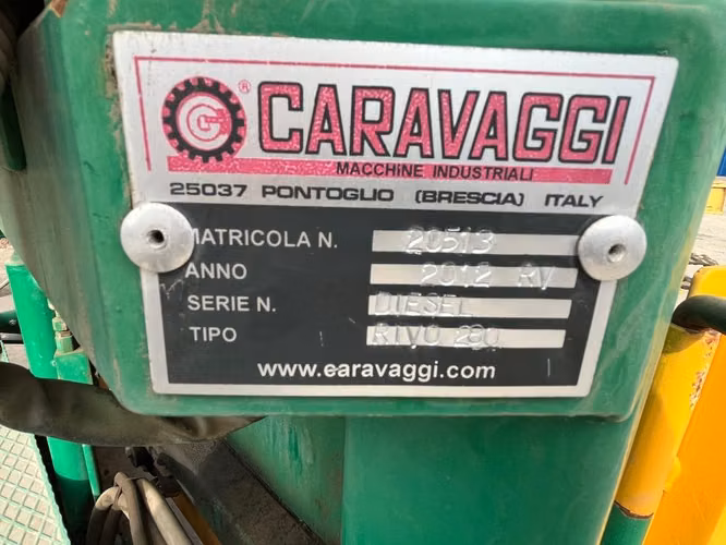 Máquina revolvedora de compost italiana
