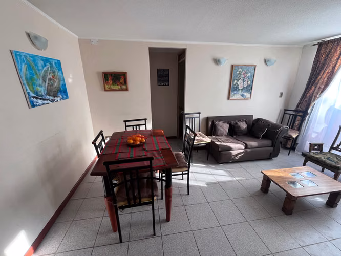 Arriendo dpto Amoblado con estacionamiento (1156)
