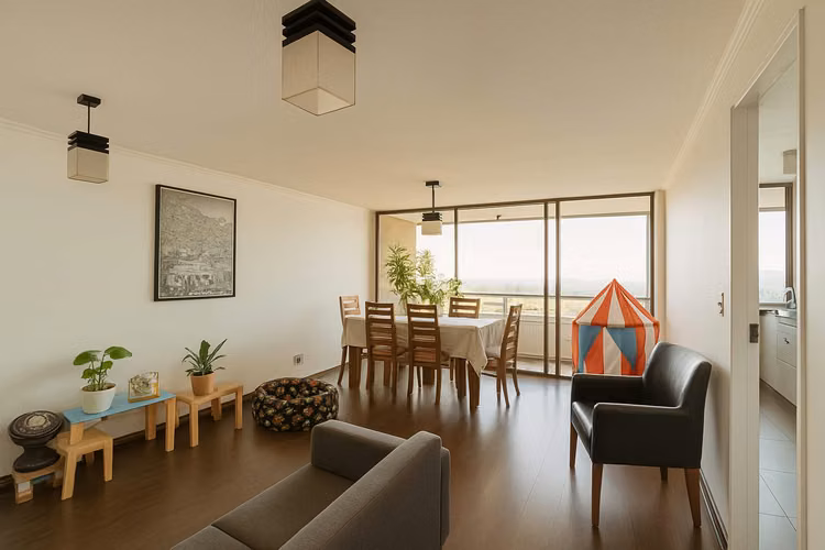 Acogedor Dúplex 2 dormitorios, dos baños, 2 terrazas, con Gran Vista y Excelente Ubicación en Ñuñoa - cercano a Barrio Italia