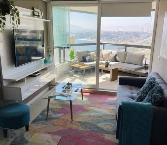 Excelente departamento con una hermosa vista despejada al mar