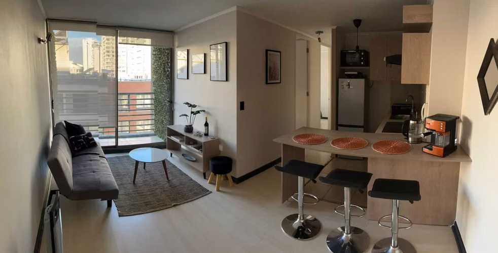 Venta depto amoblado 2d 1b (100899)