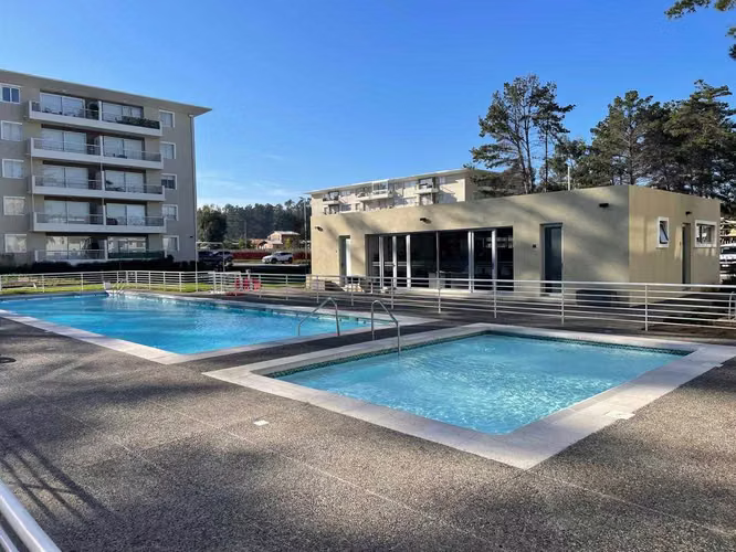 Venta depto. Condominio Parquemar 4, El Tabo (101332)