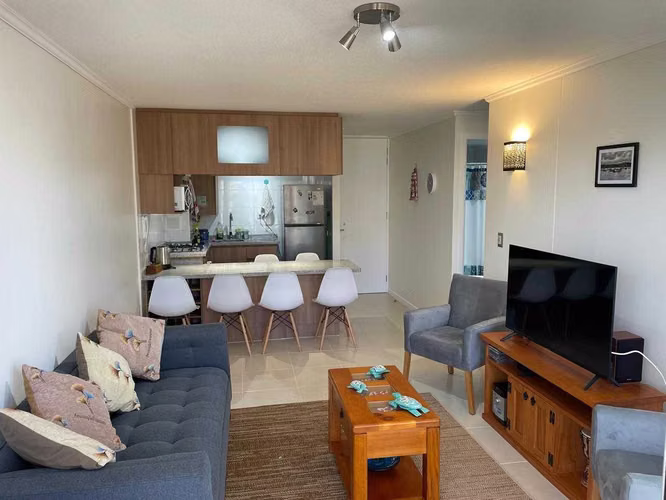 Venta depto. Condominio Parquemar 4, El Tabo (101332)