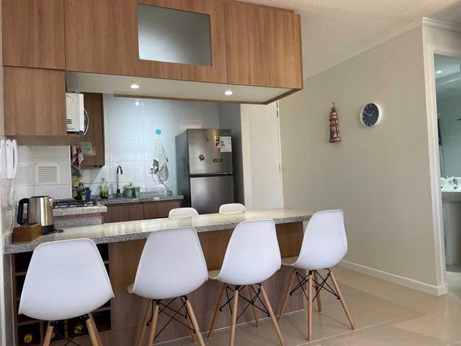 Venta depto. Condominio Parquemar 4, El Tabo (101332)