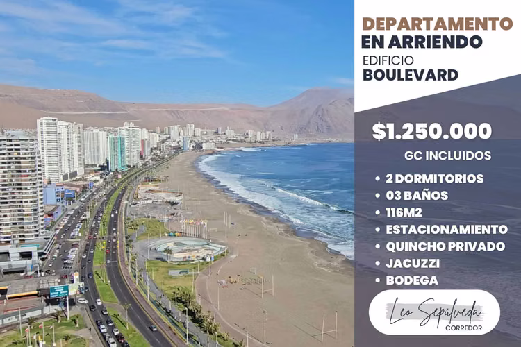 Hermoso Duplex 2D/2B/Est Ed.Boulevard (102165)
