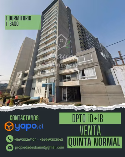 Departamento 1D+1B Quinta Normal