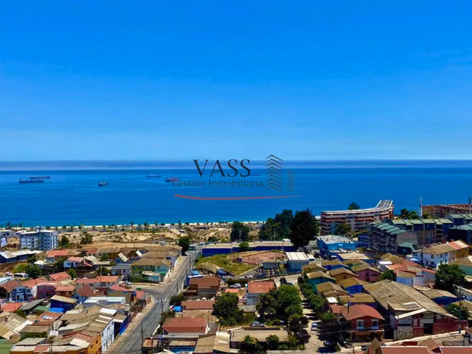 VASS vende depto 2D 1B con vista al mar, Santa Inés. Viña del Mar