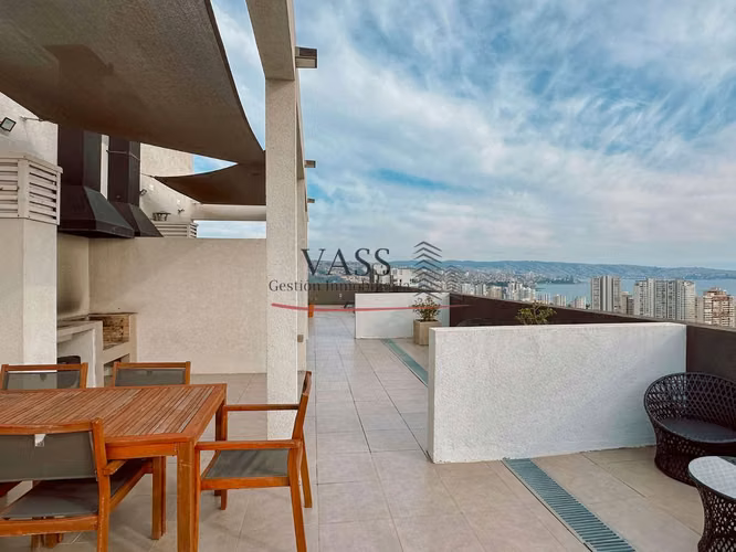 VASS vende depto 2D 1B con vista al mar, Santa Inés. Viña del Mar