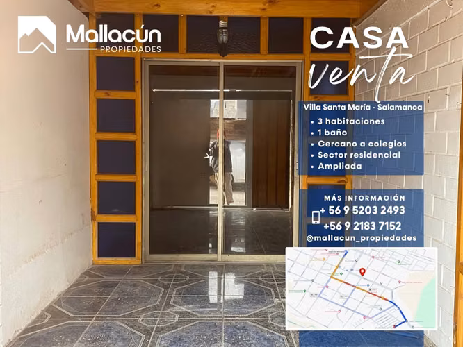 Casa en Venta en Villa Santa María, Salamanca