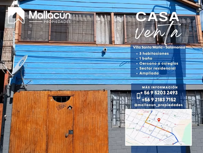 Casa en Venta en Villa Santa María, Salamanca