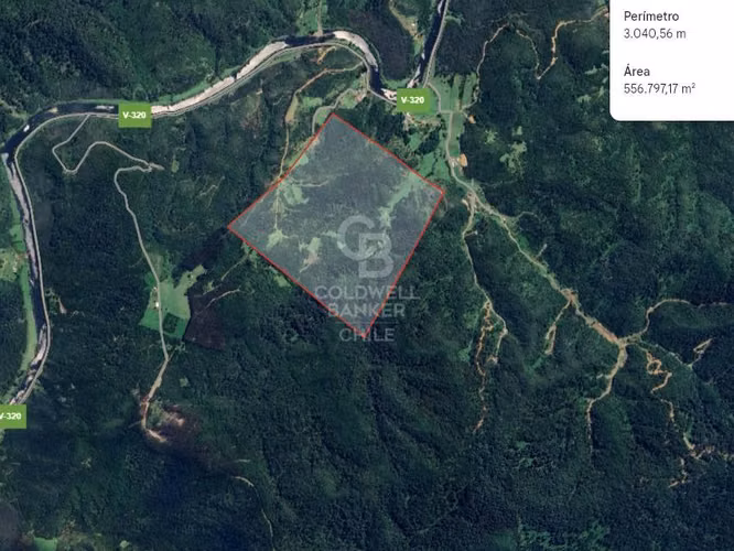 Lindísimo campo de 35 hectáreas al lado del rio Llico