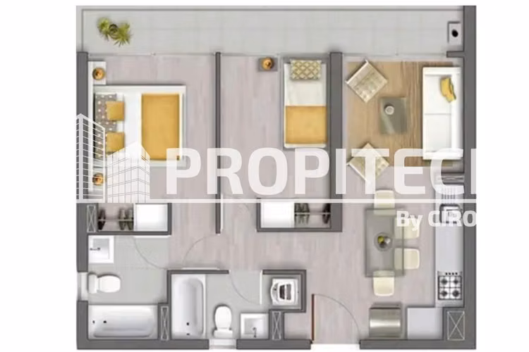 ARRIENDO Depto 2 H+2 B+Est, Piso 4, La Florida - Imagen 13