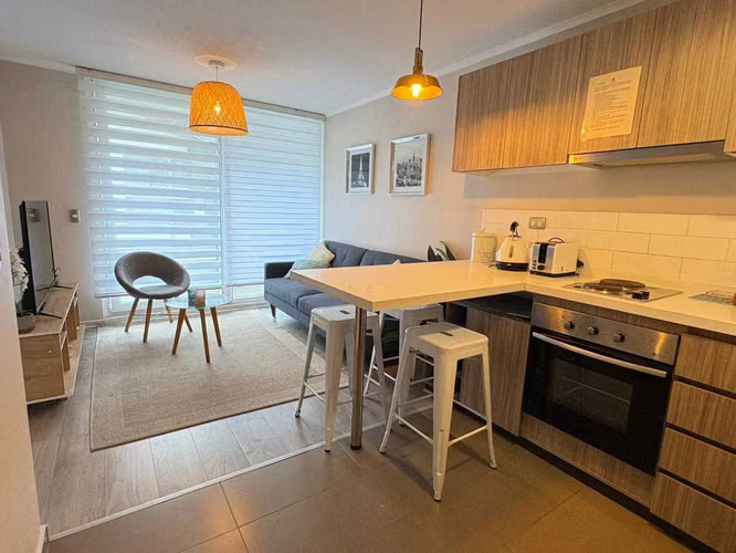 VENTA PUCON  DEPTO 1DORM  AMOBLADO (114643)