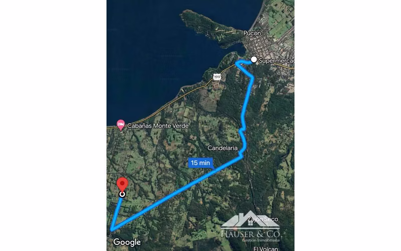Parcela en Venta con vista al lago Los Riscos Pucon