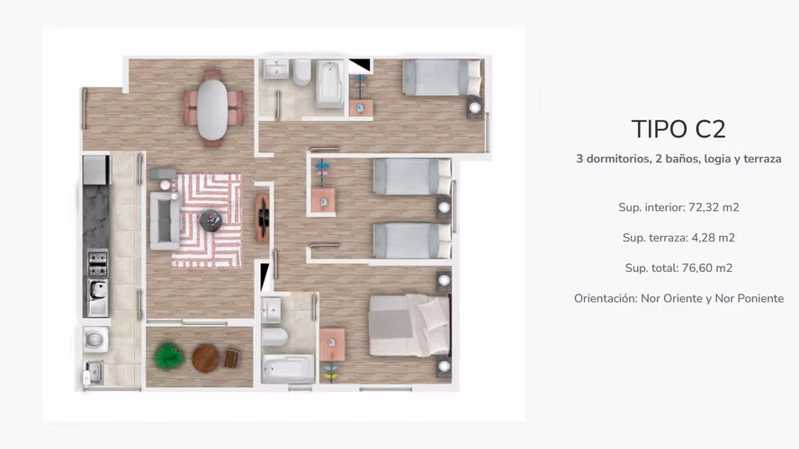 Departamentos en Condominio El Maitén (116109)