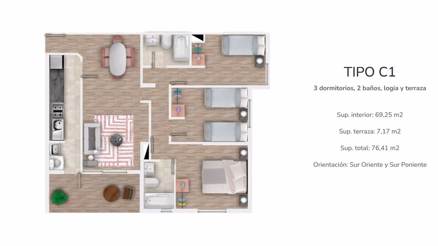Departamentos en Condominio El Maitén (116109)