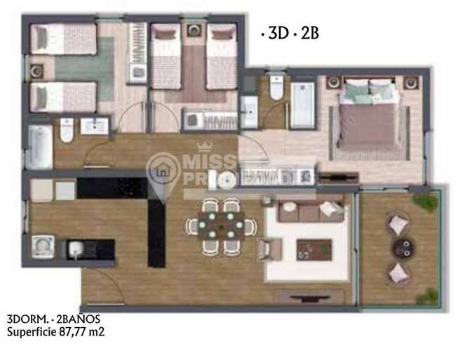 VENDE PROMESA DE DEPARTAMENTO EDIFICIO NOGAL ANTOFAGASTA - Imagen 5