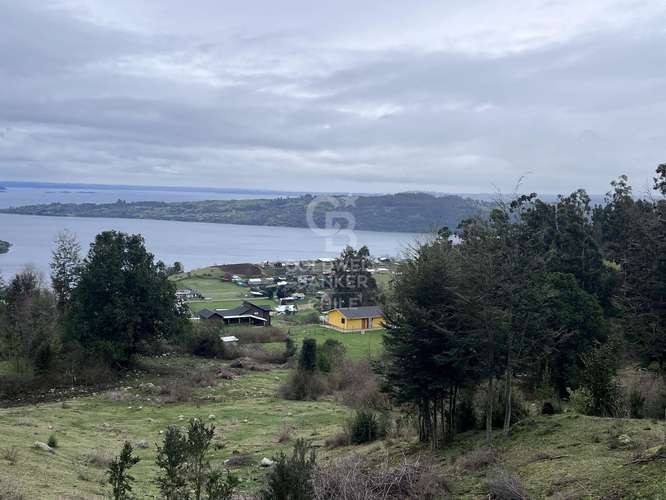 Campo  con hermosa vista al Lago Ranco.