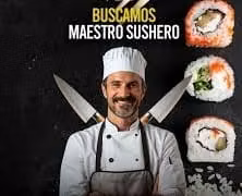 ayudante sushero part-time viernes a domingo 26 hrs semanales