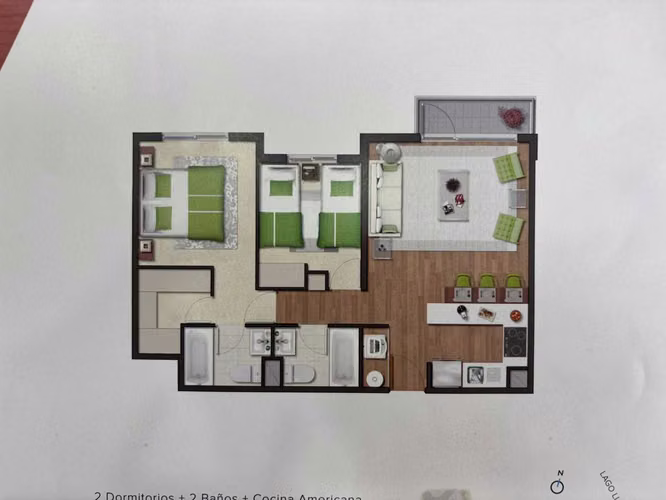 Departamento en venta de 2 dormitorios (118824)