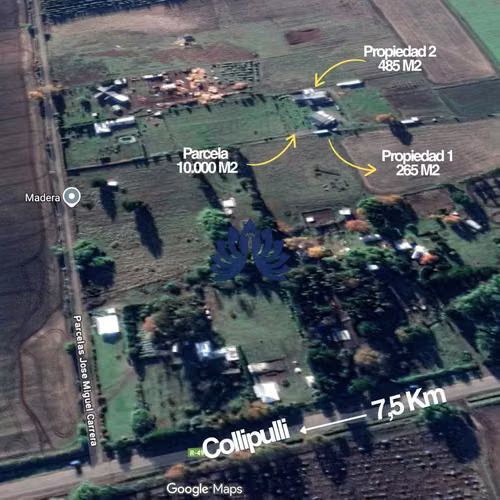 Parcela con dos amplias casas en Collipulli (122509)