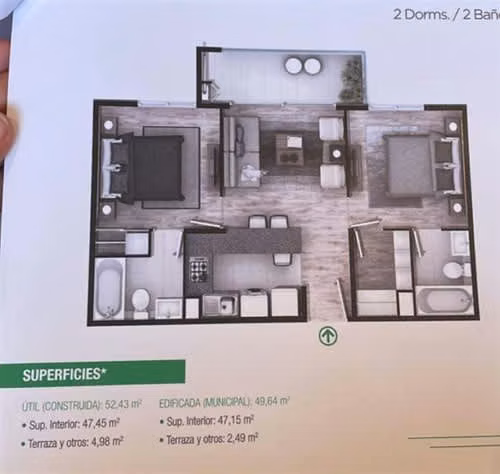 Departamento DEPARTAMENTO NUEVO EN VENTA DE 2 DORM. EN LA SERENA - Imagen 12