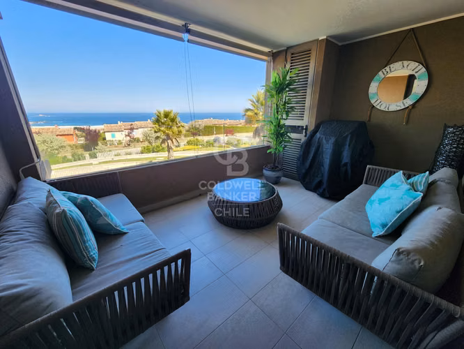 Vista al Mar y Golf | Amoblado en Santa Augusta