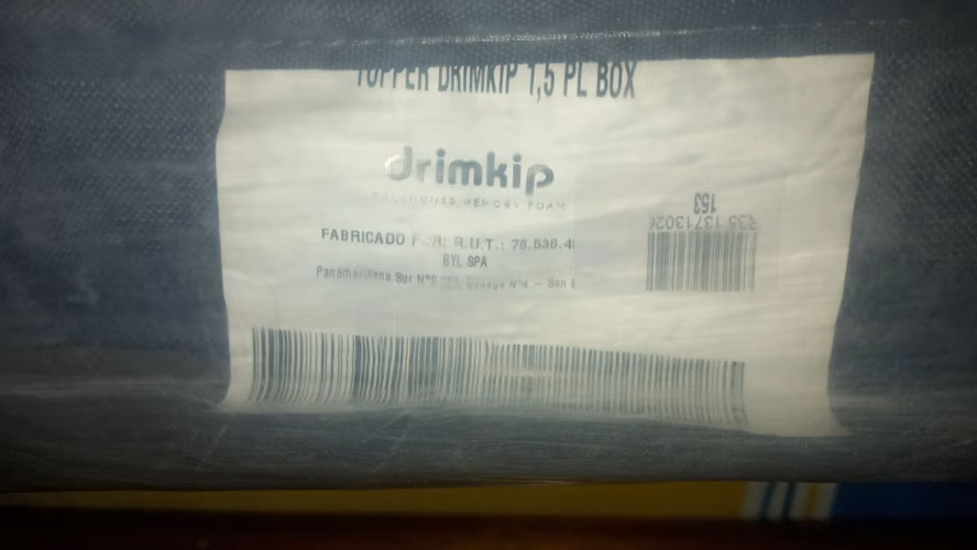 Topper Drimkip Cama 1.5 Plaza Plus - Imagen 1