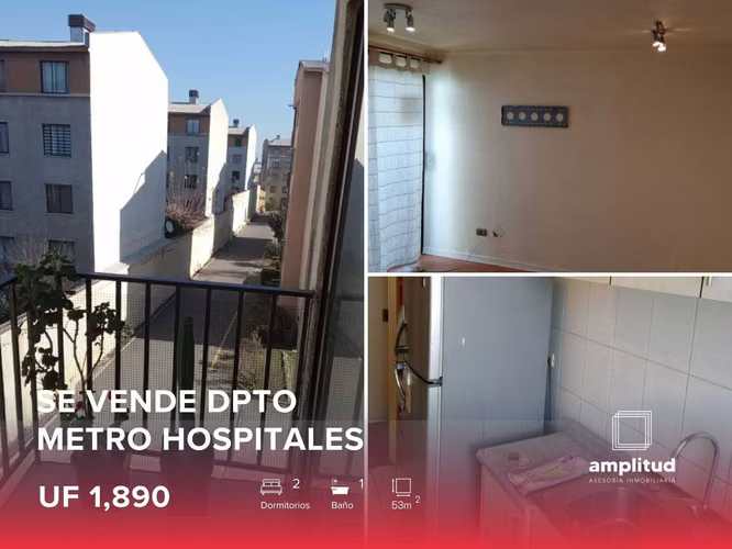 UF1.890: Dpto 2D+1B metro Hospitales (125879)