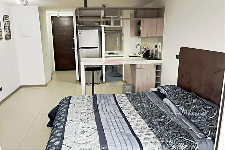 Moderno estudio con terraza en irarrázaval ñuñoa - Imagen 1