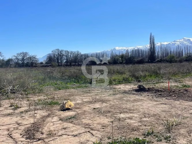 Los Andes parcela plana luz y agua en puerta de loteo