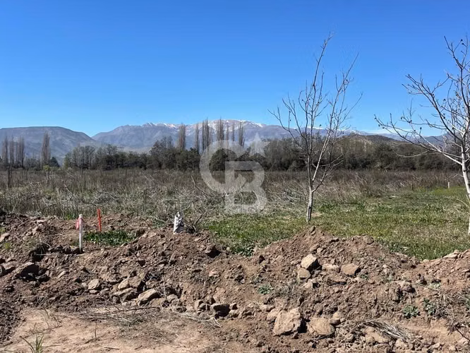 Los Andes parcela plana luz y agua en puerta de loteo