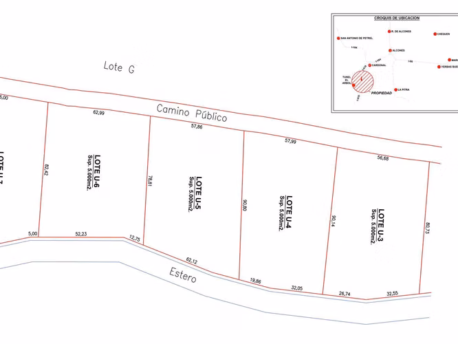 Parcelas agrícolas de 5.000 m² en Marchigüe