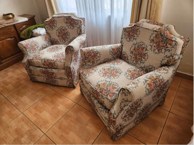 Impecables Sillones 1 Cuerpo // Tapizado Nuevo