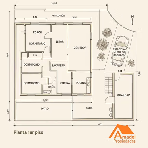 CASA APTA PARA OFICINA EN TERRENO DE 352 M2 (129175) - Imagen 2